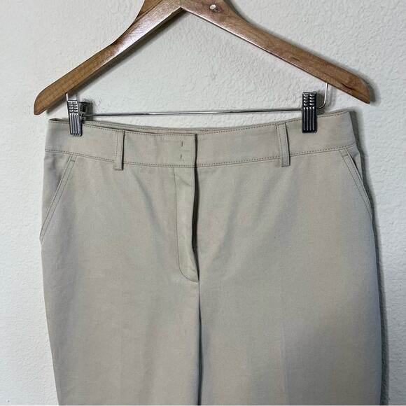 Akris Florine Trousers Wide Straight Cotton Pants Womens Size 10 - Picture 6 of 11